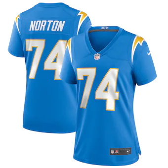 womens nike storm norton powder blue los angeles chargers g
